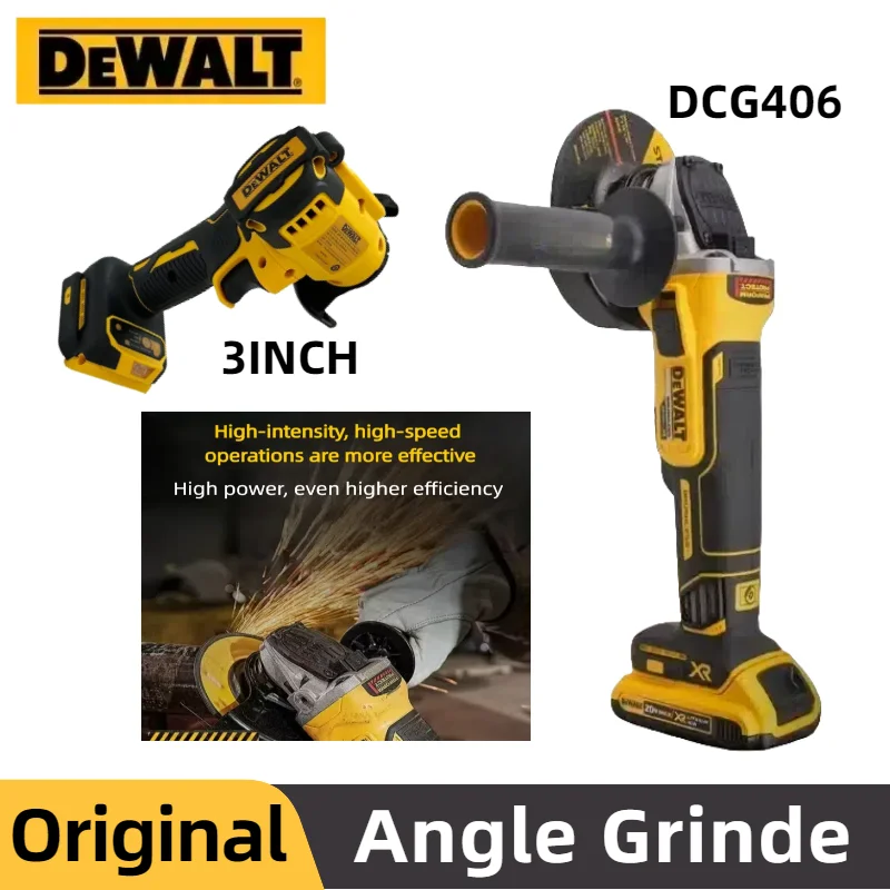 DeWALT DCG406 Smerigliatrice angolare al litio Lucidatrice multifunzionale Interruttore per macchina da taglio industriale Smerigliatrice angolare a batteria