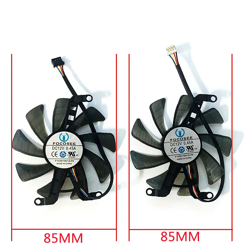 Ventilateur de refroidissement pour GPU, 85mm, 4 broches, DC 12V, 0,45 a, RTX 3060, pour Galaxy RTX 3060, 3060Ti, KFA2, RTX 3060