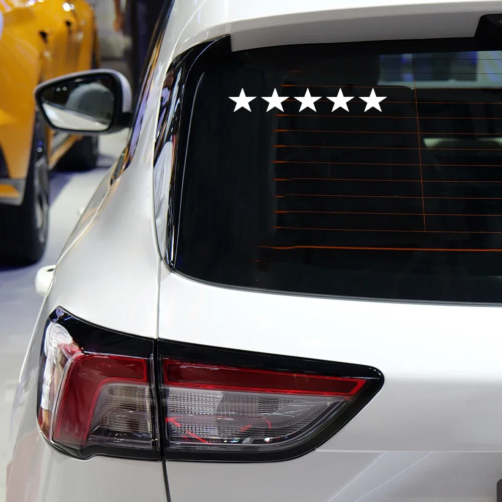 1PC Pegatina de Vinilo de 5 Estrellas para Coche, 20x3cm, Diseño GTA, para Parachoques, Ventanas, Motocicletas, Laptops y Accesorios de Pared