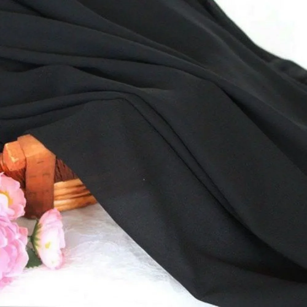 1/2/3m Summer Breathable Chiffon Clothing Fabric Soft Material Cloth for Dress Skirt Sewing DIY Handmade Fabric image 3