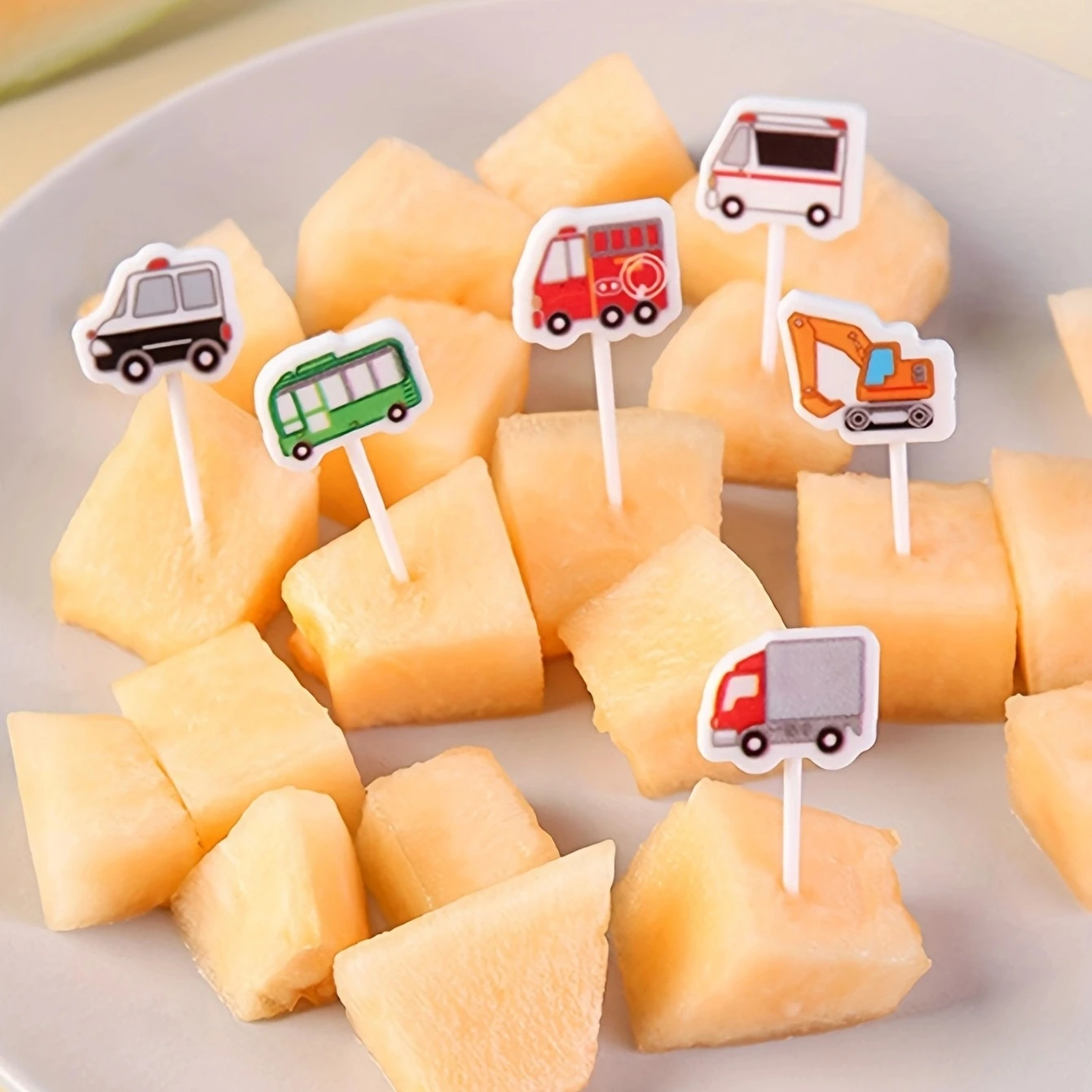 

1set/3set/5set-Cute Mini Children's Fruit Fork Toothpick Children's Food Selection