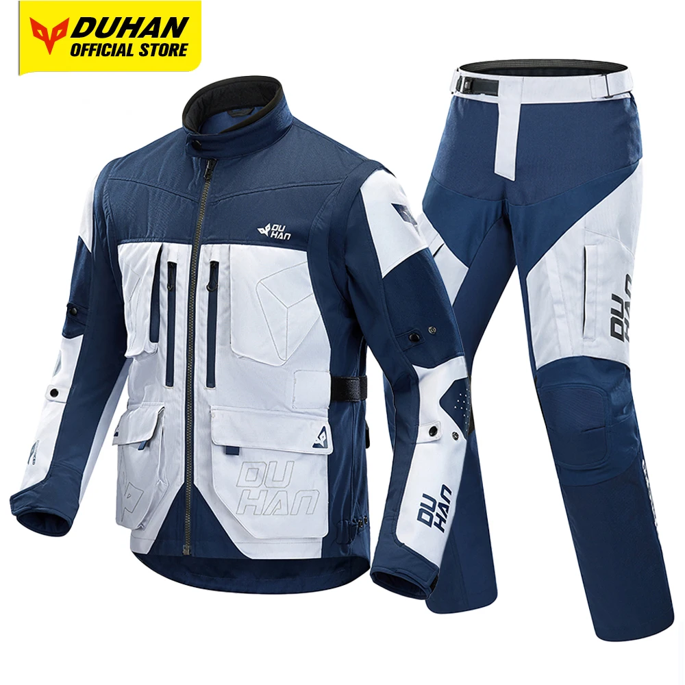 

DUHAN The Four Seasons Motorcycle Jacket Men Breathable Abrasion Resistant Moto Protection Motocross Outdoor Cycling Suit