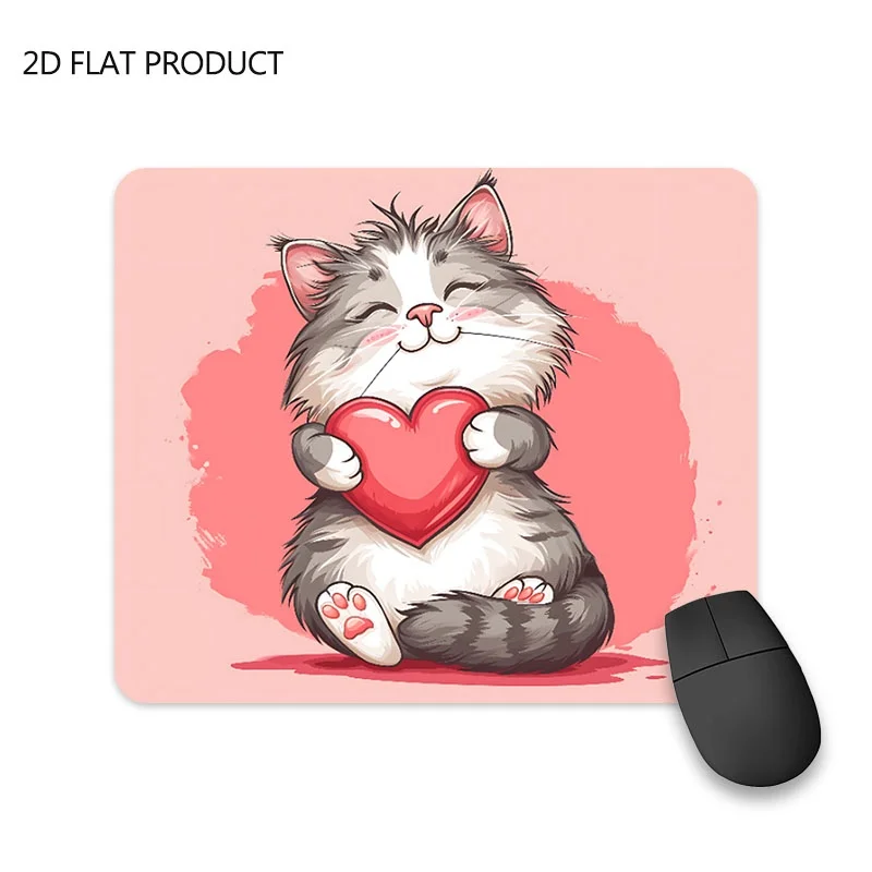 Cute cat Desk Mat Small size Colorful Gaming Keyboard Rug Laptop Cool Anime Mouse Pad PC Gamer Mousepad Household Office work