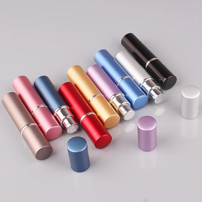4 stücke + 4 Zubehör 5ml nachfüllbarer tragbarer Mini-Parfüm zerstäuber mit 4 Sprüh flaschen, 2 Trichtern, 2 Schenken – Detail 3