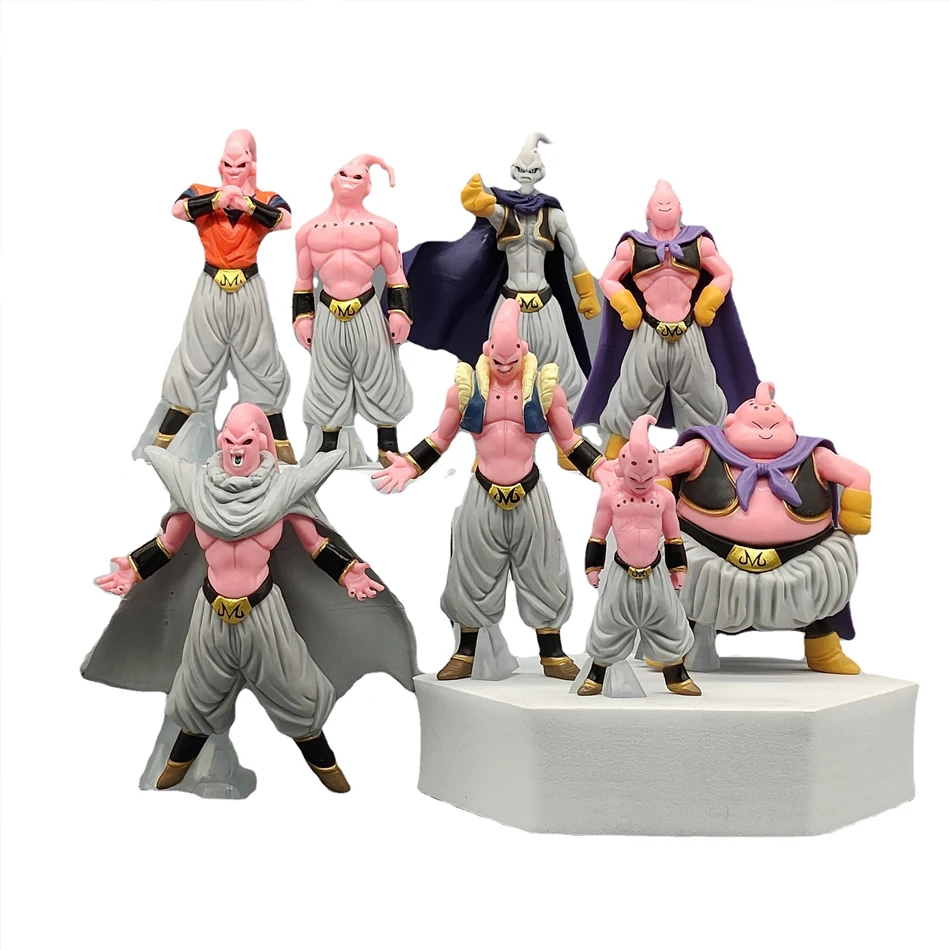 Hot 8 pz/set Dragon Ball Z Anime Figure Majin Buu Fat Buu PVC Action Figures Collection Model Toys For Children regali per adulti