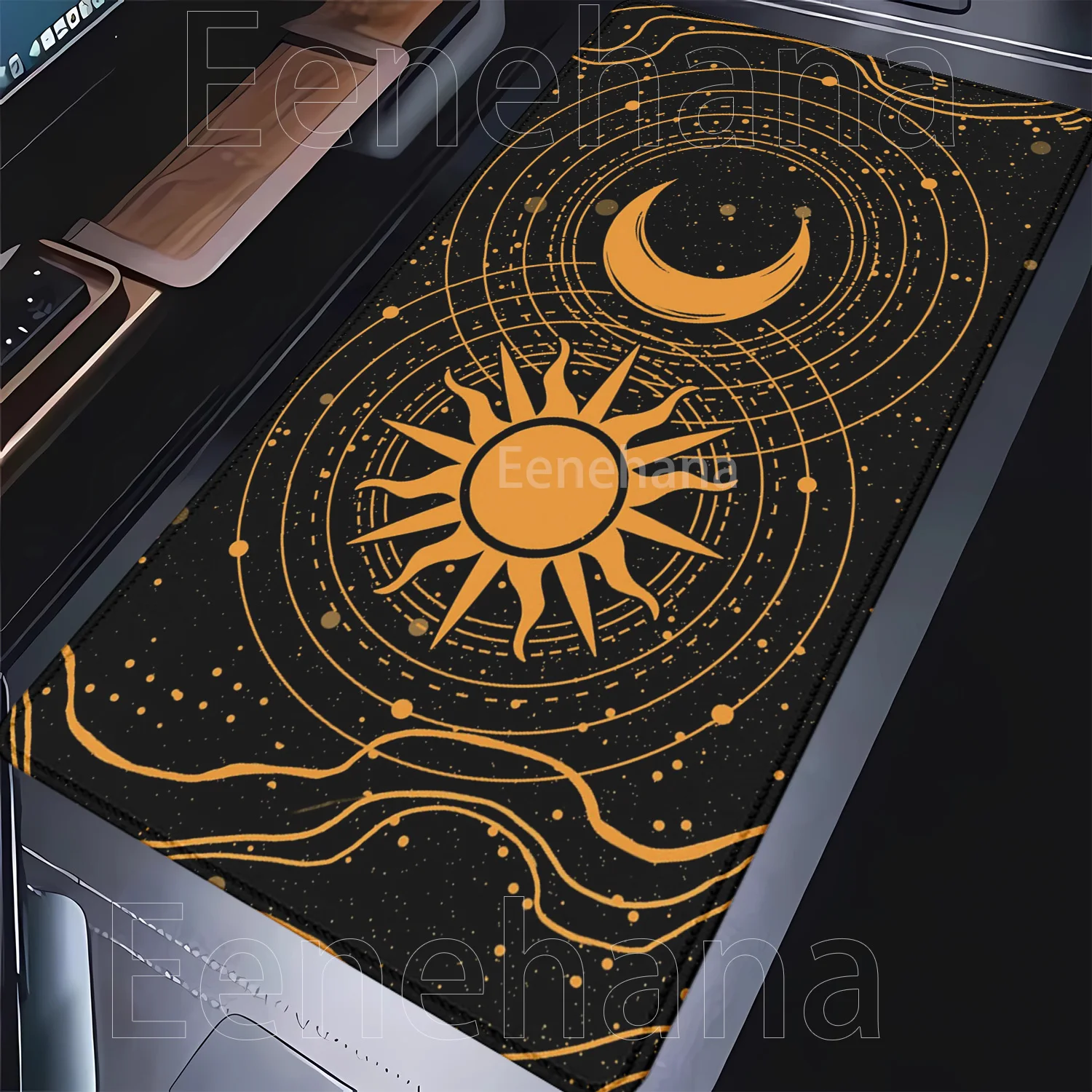 Night view Moon Star Large Mouse Pad computer PC office Accessories Cute Carpet Gamer Mousepad Magic Large Keyboard XXL Desk Mat