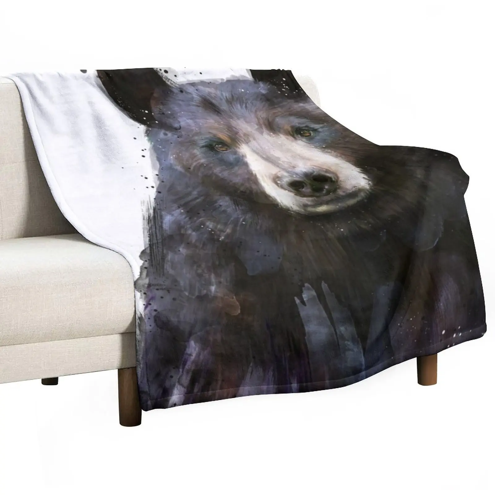 

Black Bear Throw Blanket Fluffy Soft Blankets cosplay anime Kid'S Blanket Blankets For Baby