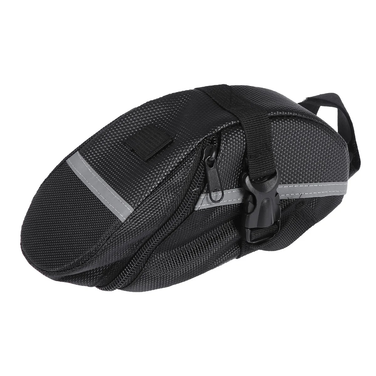 

Outdoor Waterproof Cycling Mountain Bike Back Seat Rear Bag Portable Bike Saddle Bag Front Tube Tool Bags Tail Pouch(Black)