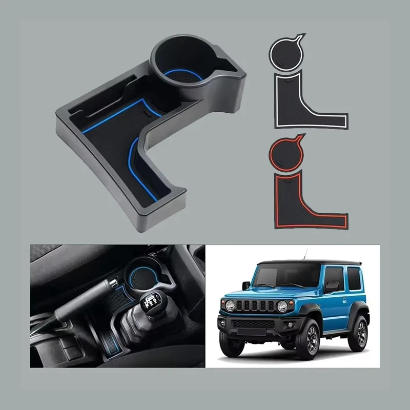 For 2019-2025 Suzuki Jimny JB64W JB74W Model Accessories Center Console Storage Box Cup Holder Storage Tray