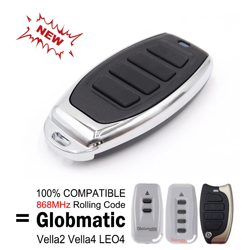 새로운 Globmatic Vella 2 4 LEO4 LEO 4 차고 문 원격 제어 868MHz 롤링 코드