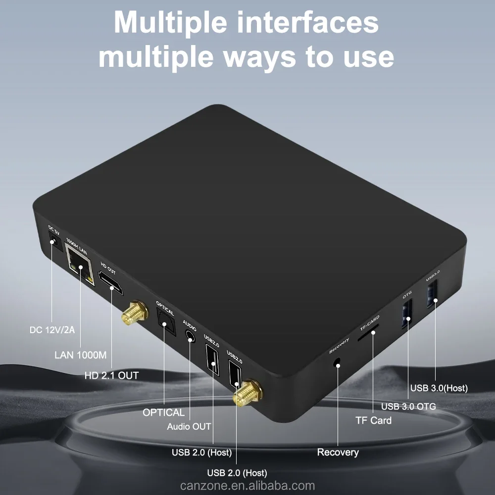 

Factory Customized RK3576 8GB+64GB Wifi6 Video Player Quad Core 6TOPS NPU RTC Battery Debian/Android 14 Set-top Box 8k