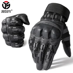 Gants DulFull Finger pour écran tactile pour hommes et femmes, skip paintball, airsoft, chasse, tir, cuir, moto, équipement de protection