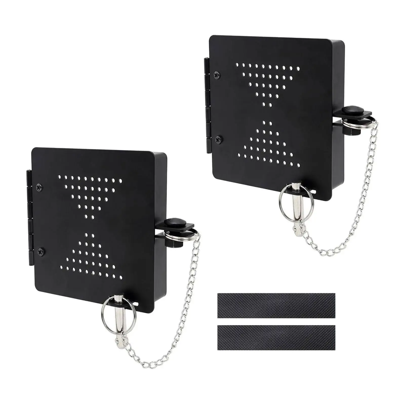 

2x RV Bumper Cap Covers High Reliability Rvs Campers Replace Black Square Caps