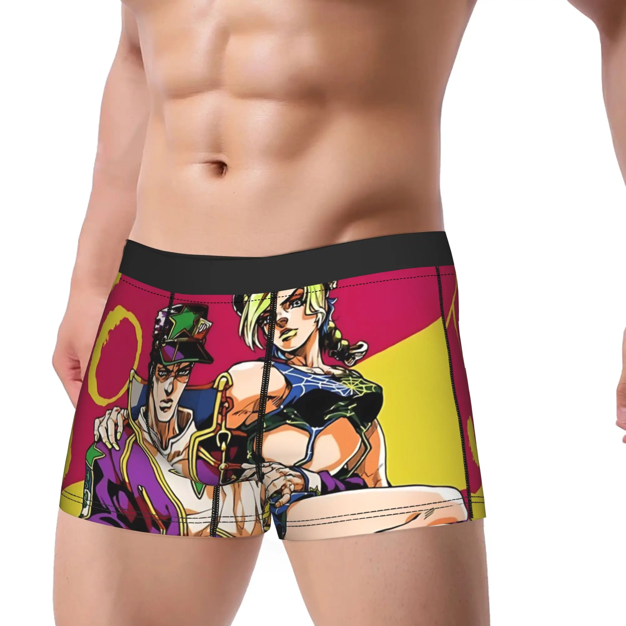 JoJo jojos bizarre adventure Underpants Homme Panties Men's Underwear Ventilate Shorts Boxer Briefs