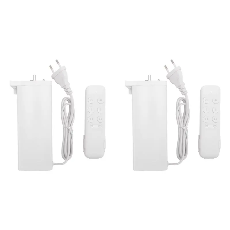 

B50B-2X Tuya Zigbee Smart Electric Curtain Motor With 2 Channel Remote Intelligent Shutter Motor For Alexa EU Plug