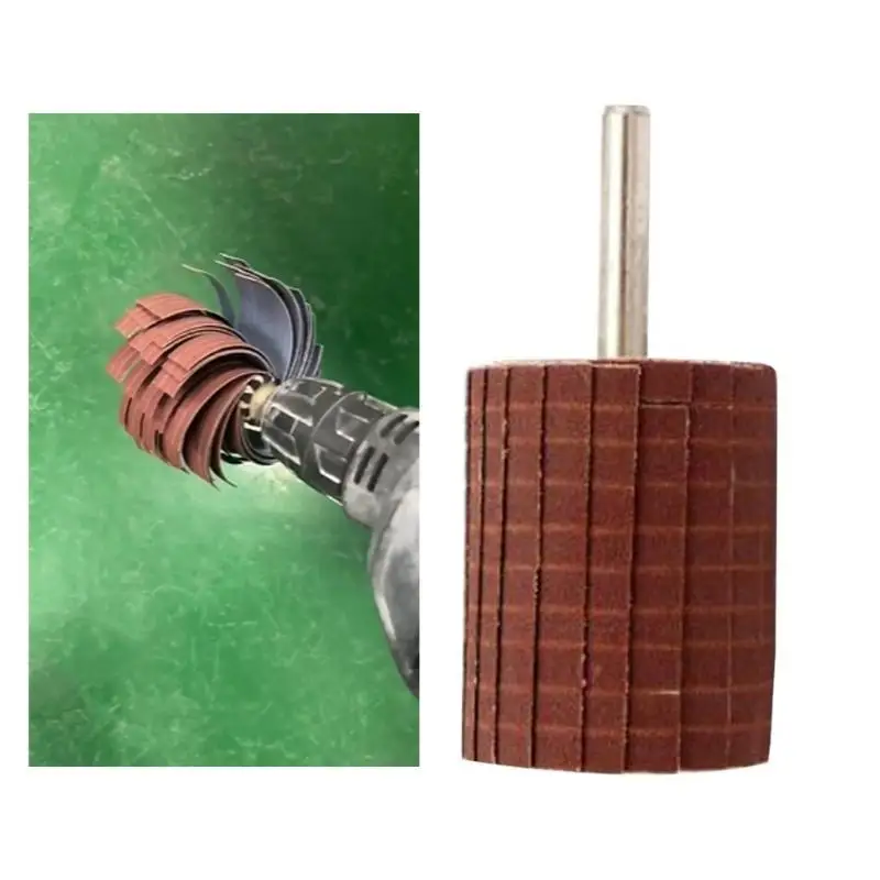 

652F Emery Cloth Wire Striping Polishing Wheel 80~600 Grit Grinding Polishing Wheel for Removing Rusts and Polishing