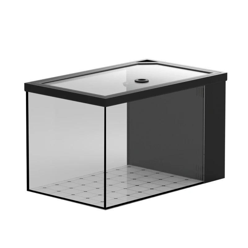 

Fish tank living room, small water-free, household side, filter aquarium, ecological self-circulation