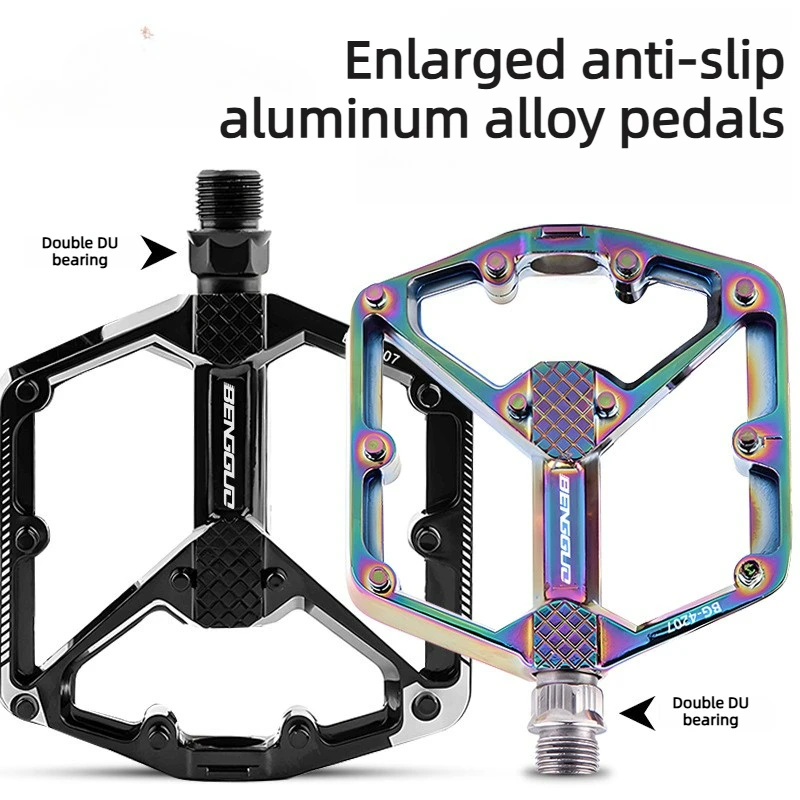 Neue Fahrradpedale für Mountainbikes und Rennräder aus Aluminiumlegierung, Rutschfest mit Schnellverschluss und Doppel-DU-Lager