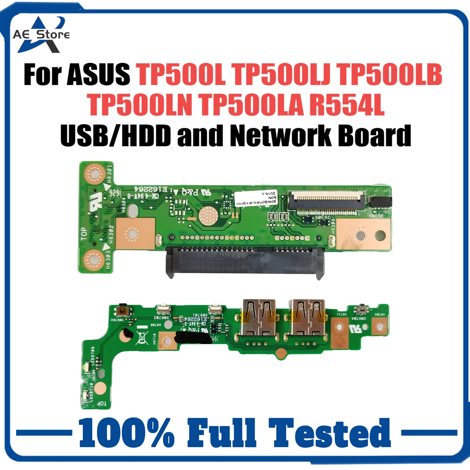 For ASUS TP500L TP500LJ TP500LB TP500LN TP500LA R554L USB/HDD Connector Board and Network board 100% Tested Fast Ship