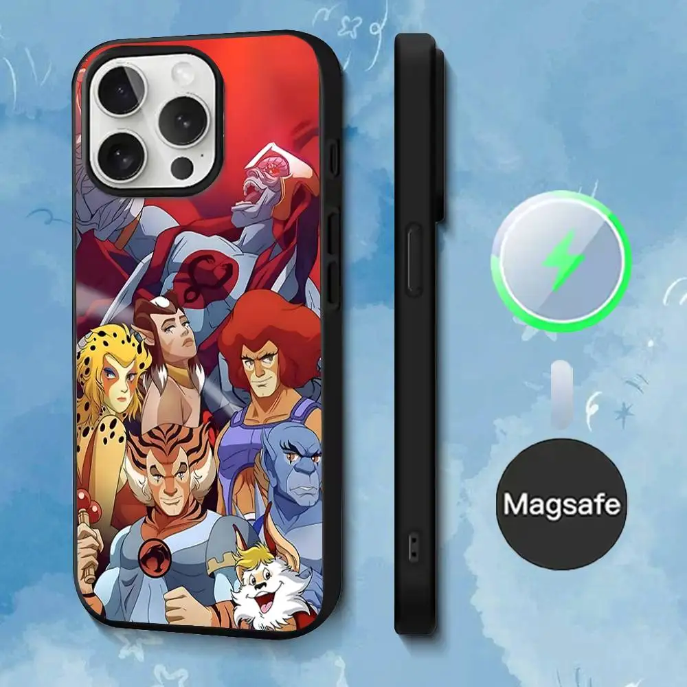 Phone Case For iPhone 17,16,15,14,13,12,11,Pro,Max,Plus,Mini,SE4,E T-ThunderCats CARTOON Magnetic Magsafe Wireless Charging
