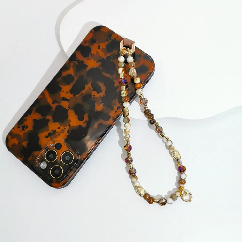 حبة سلسلة مطرز سلسلة الهاتف المحمول معلقة الحبل شريط للرسغ الهاتف المحمول الحبل حلية سحر حزام الهاتف المحمول
