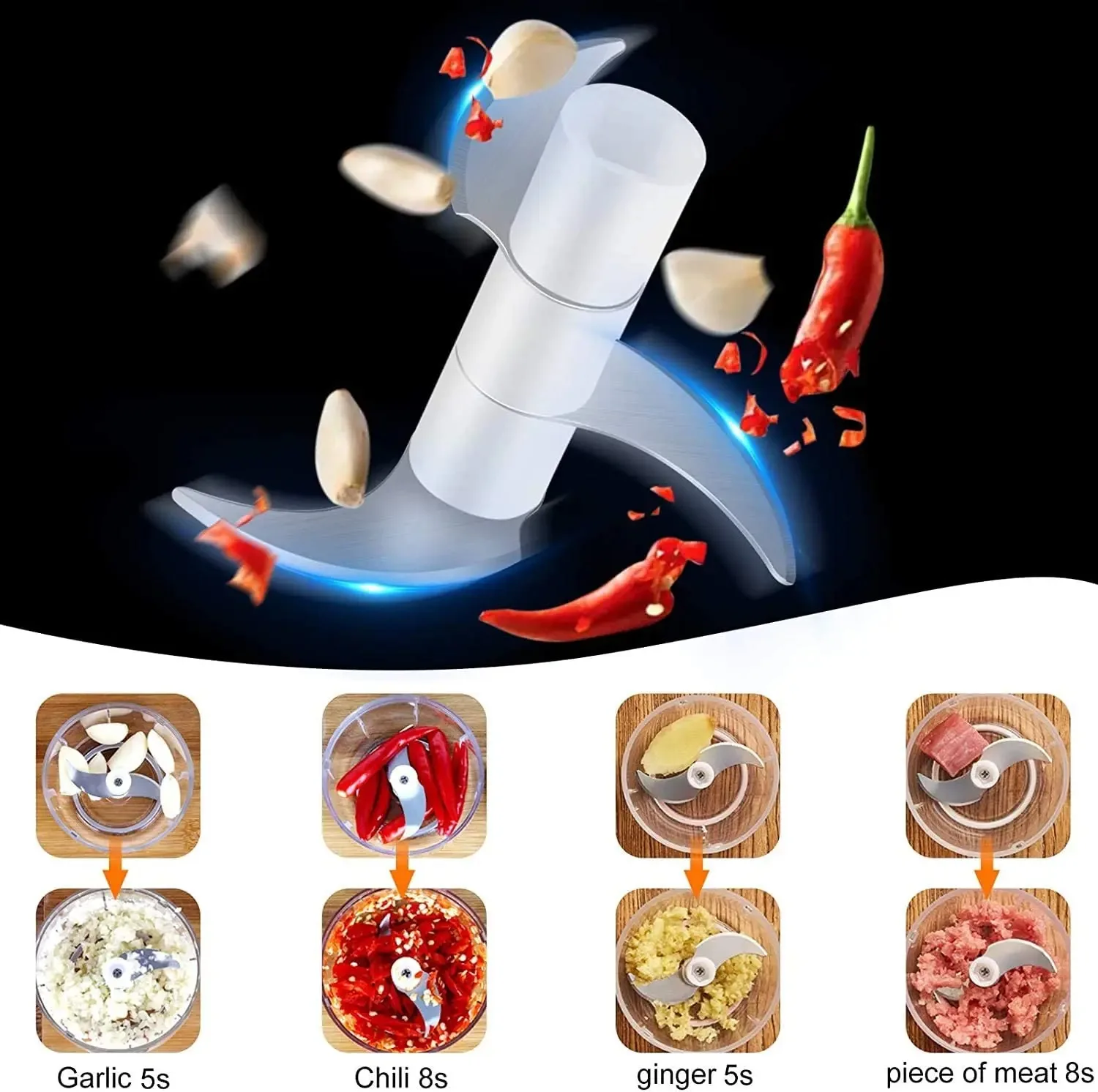 Electric Mini Chopper (100ML/250ML) 6
