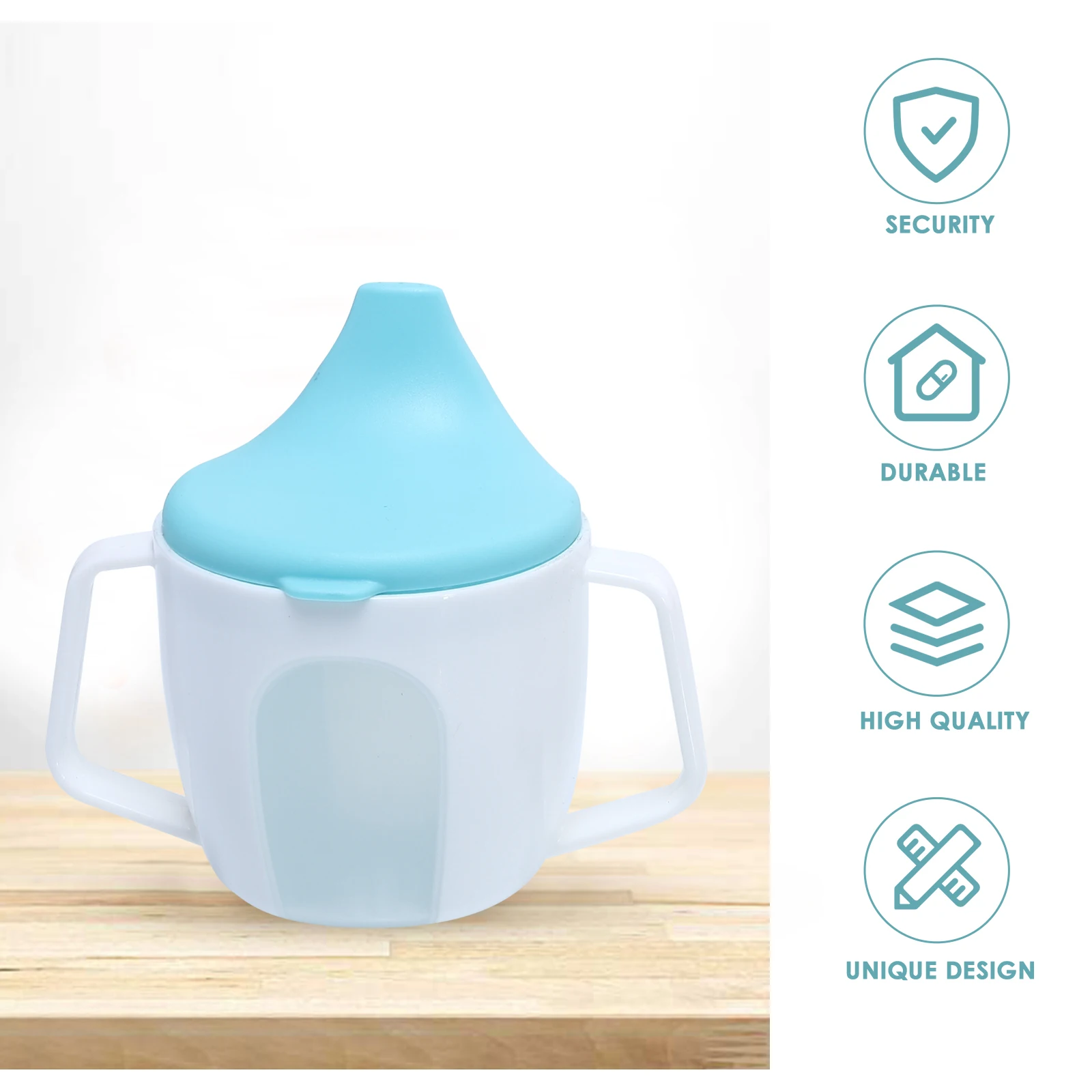 

2pcs Baby Duckbill Cup with Handle Scale Water Bottle Sippy Cup for Kids Training Learner Hydration
