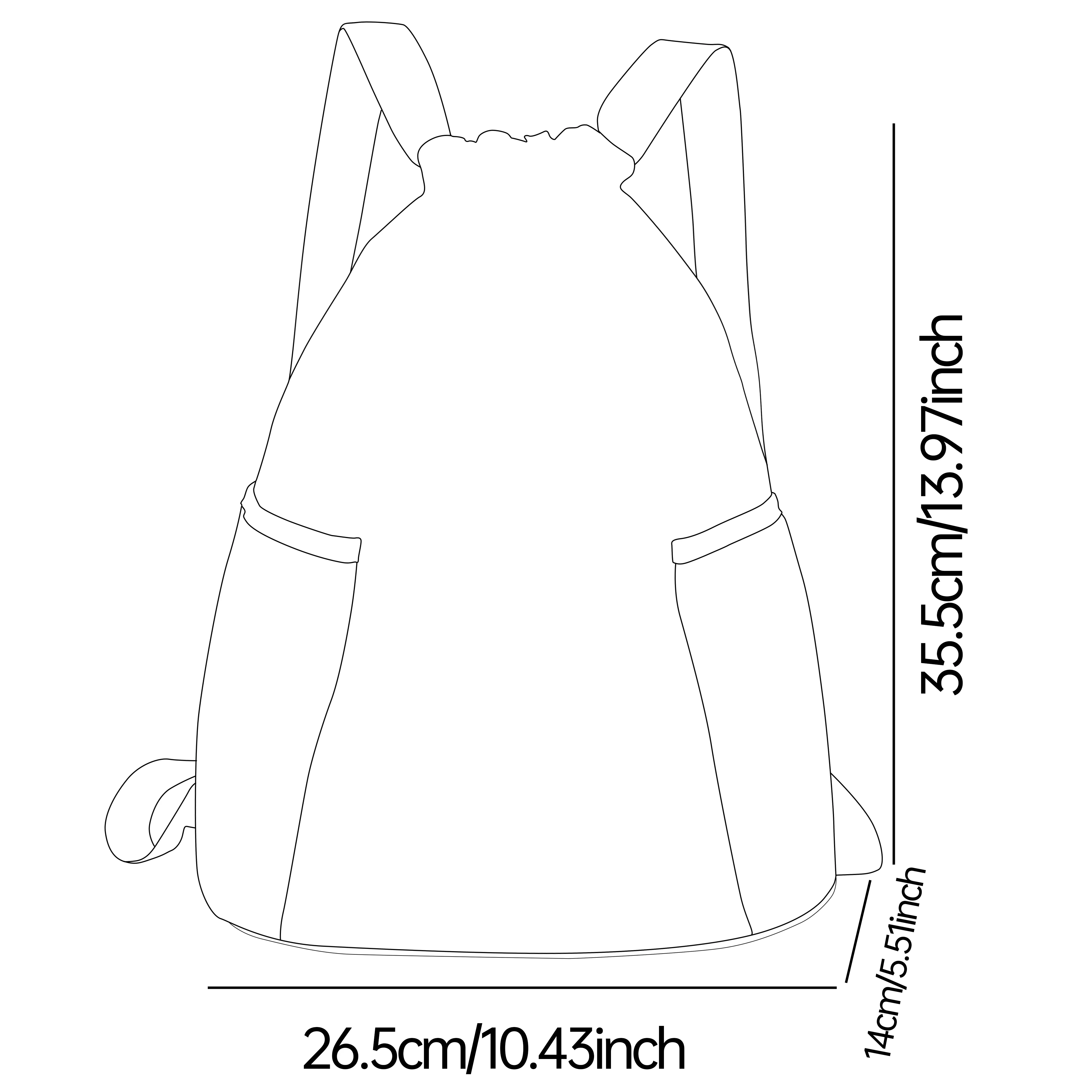 حقيبة ظهر برباط مطبوعة بنمط قطة لطيفة - حقيبة لياقة بدنية متينة ذات سعة كبيرة، حقيبة ظهر رياضية للشاطئ #6