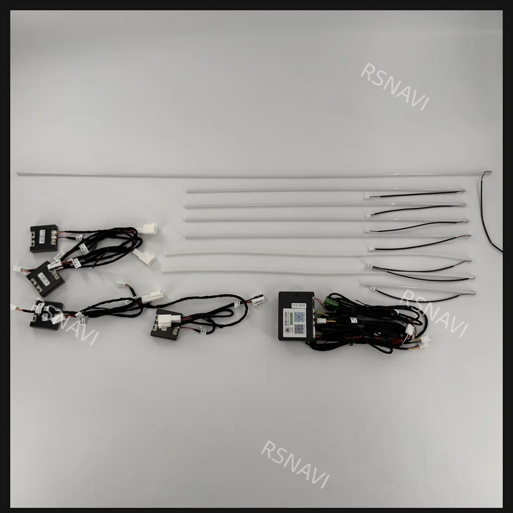 Active Ambient Lighting Retrofit Kit with LED Light Guides & Wiring for Mercedes-Benz E-Class W213 2017-2023 Cabin Interior Trim