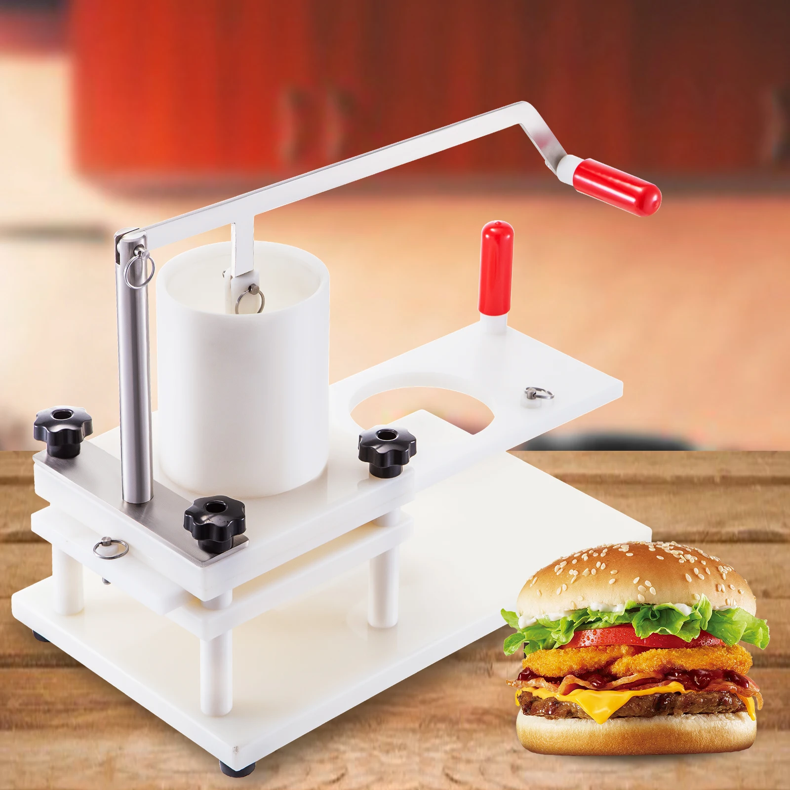 Hom Use Hamburger Patty Maker Manual Burger Forming Machine Burger Press Tool Meat Pie Making Machine