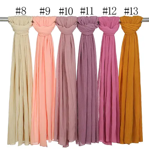 6 best sales प्लीटेड स्कार्फ हिजाब - №1