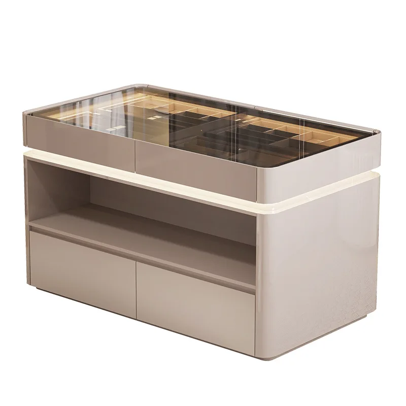 

Light luxury cloakroom drawer storage cabinet Modern simple jewelry display cabinet