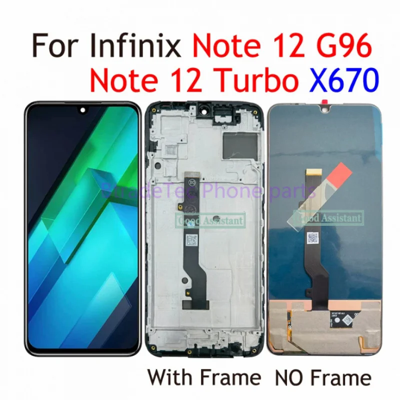 For Infinix Note 12 G96 Note12 Turbo X670 LCD Display Touch Screen Digitizer