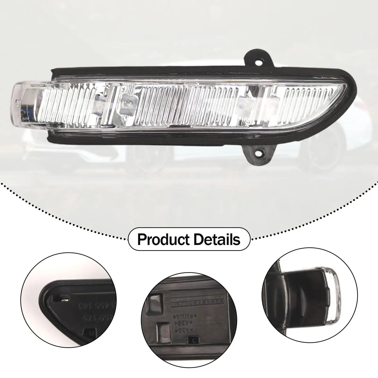 Side Mirror Turn Signal Light Professional Left Side Marker Light for Mercedes-benz CL 2006-2009 CLS 2006-2008 Pre-facelift