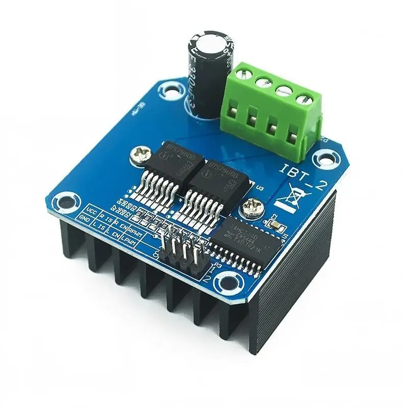 Double BTS7960 43A H-bridge High-power Motor Driver module/ diy smart car Current diagnostic