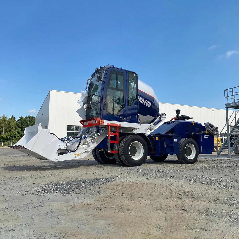 Factory Price EURO5 3.5m³ Ready-mixed Cement Truck-mounted Contractors Self Loading Concrete Mixer Truck