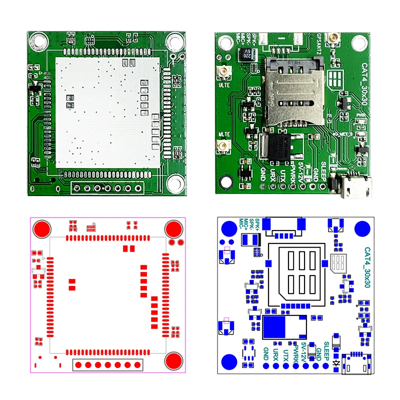 Placa Núcleo SIMCOM LTE, CAT1, Módulo 4G, SIM7600G, SIM7600E, SIM7600SA, SIM7600E-L1C