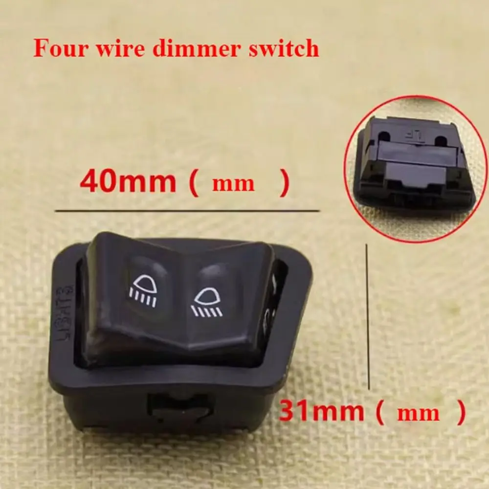 High Quality Plastic Pedal Motorcycle Switch Black 9 Styles Function Switch Start Dimmer Switch Electric Bike Accessories