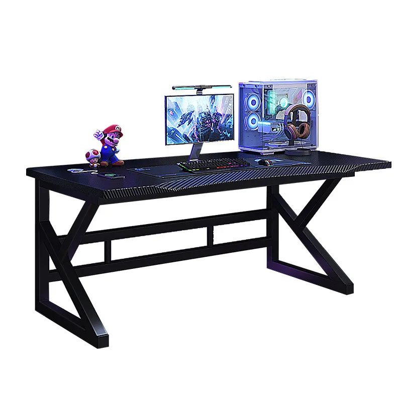 

Computer desktop home carbon fiber e-sports table and chair set bedroom game simple workbench desk