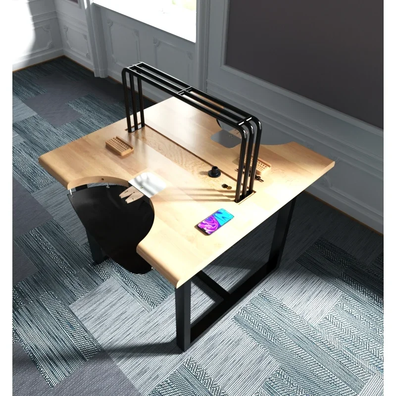 Gold table workbench, multi-person silver jewelry experience desk, metalworking kung fu desk DIY handmade special