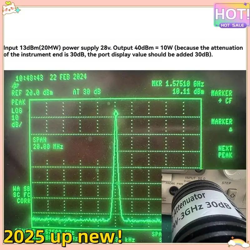 

Classy-1575Mhz 10W Power Amplifier Module RF Module GPS BD RF Amplifier Power Amplifier