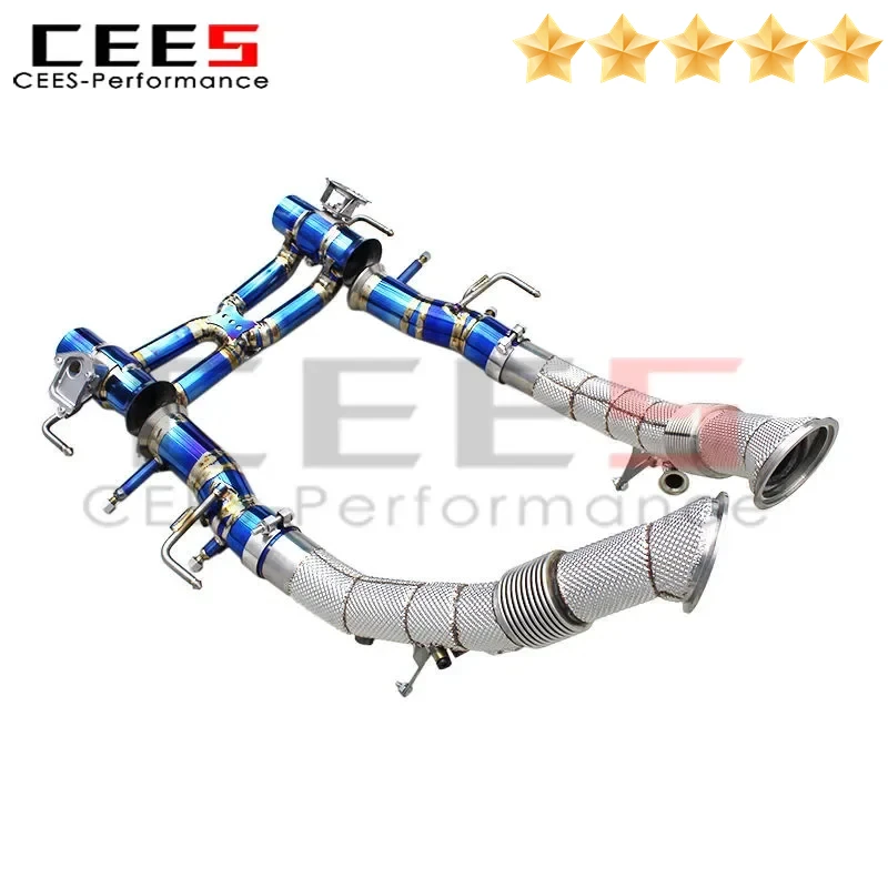 

CEES Catback выхлопные трубы для Ferrari SF90 3.9T V8 гоночный глушитель выхлопной трубы 2019-2023 годов с системой клапанов OEM