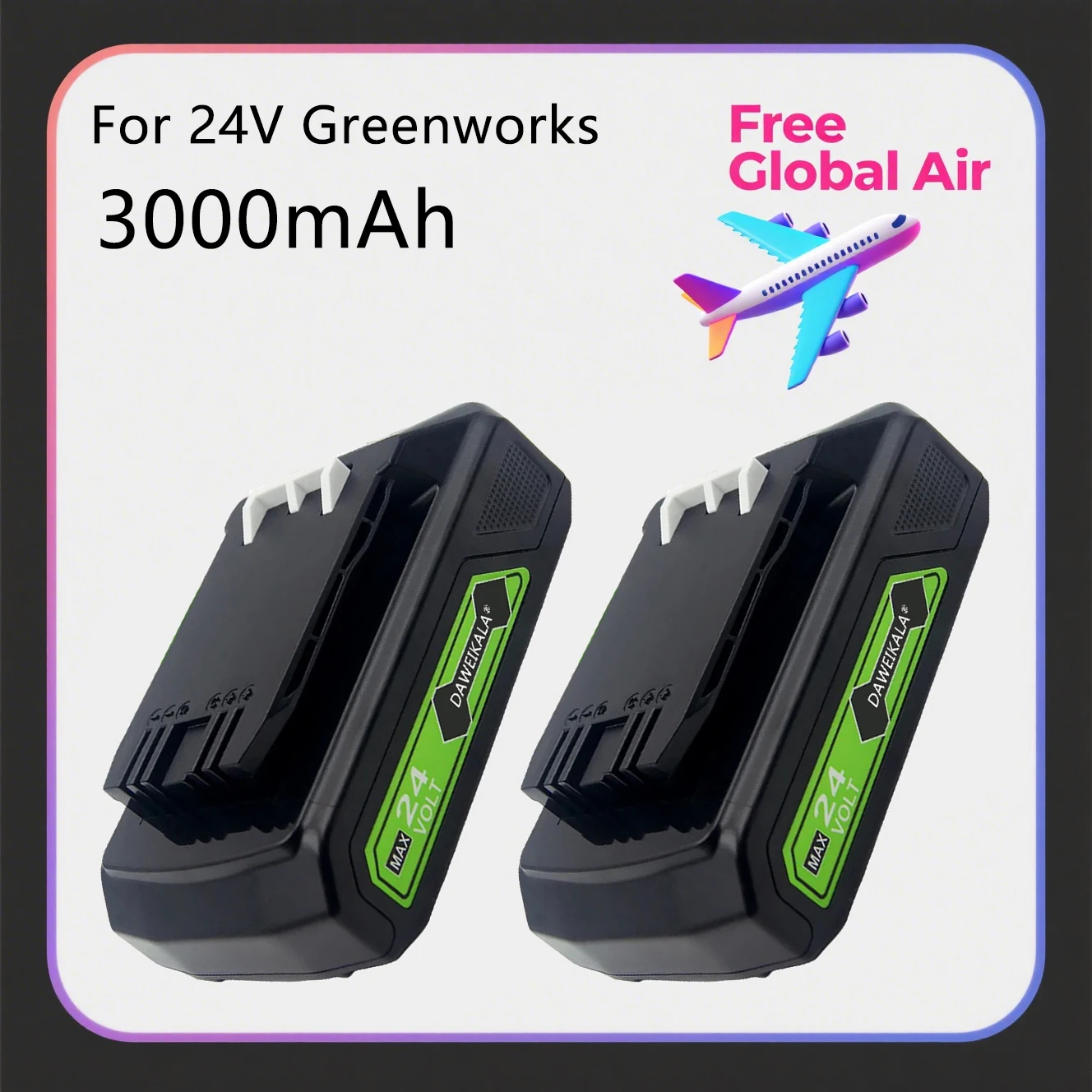 

Сменный литий-ионный аккумулятор 24 В для Greenworks ВСЕ устройства инструментов 24 В 29842 29852 BAG708 29322 21342 G24B2