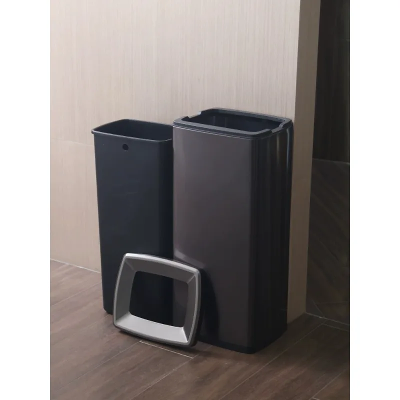 20-liter 30-liter commercial trash can to increase capacity, high-profile square uncovered direct-throw stai hotel bathroom.