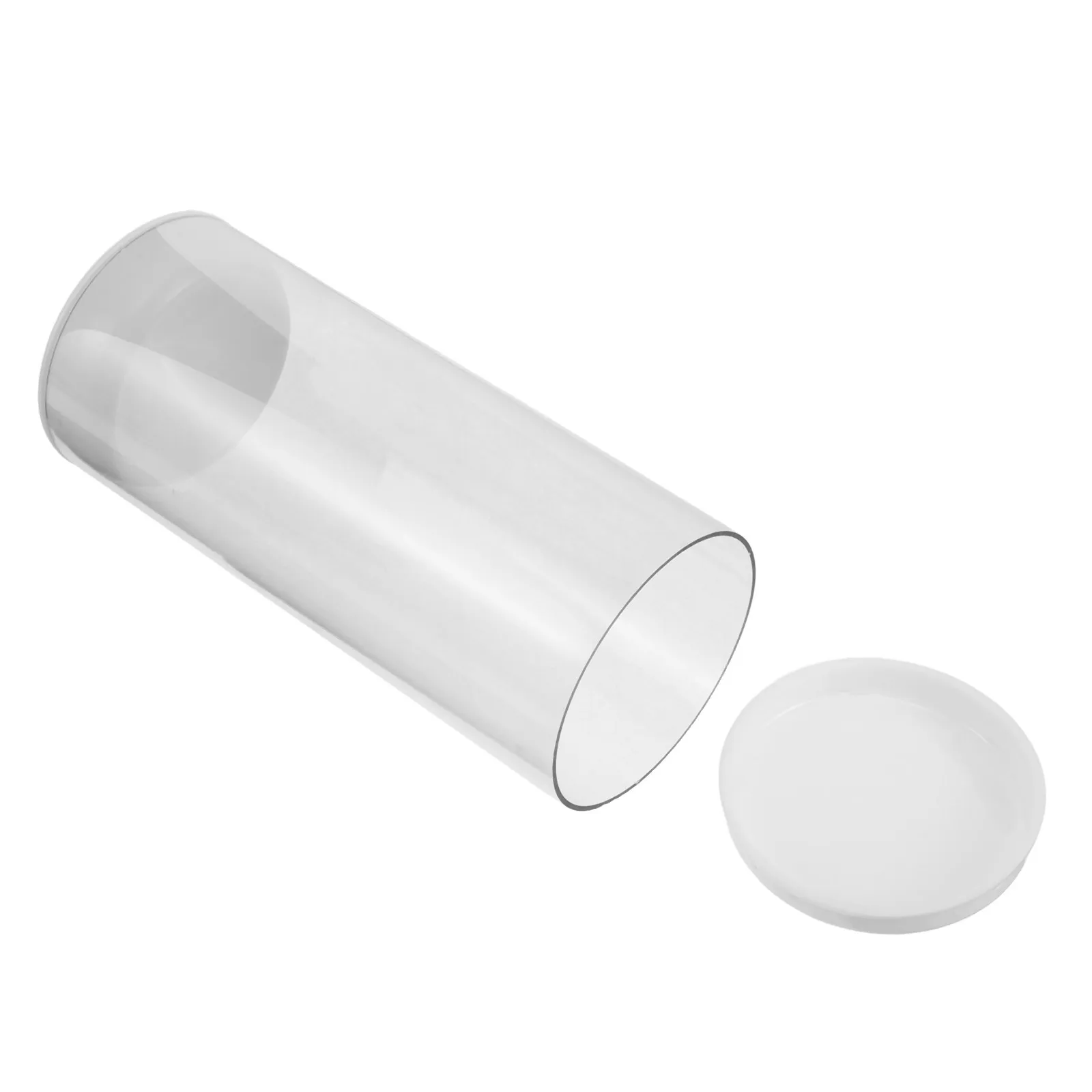 

Transparent Shuttlecock Tube Plastic Badminton Organizer Lid Portable Storage Bucket Gym Training Equipment Container
