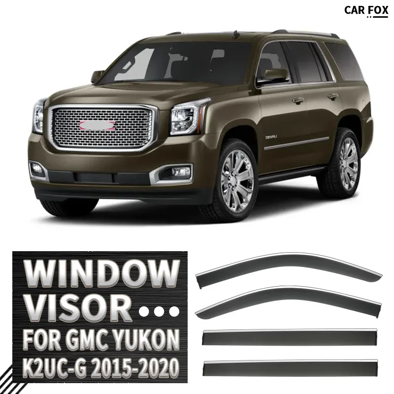

Для GMC Yukon 2015-2020: Дефлекторы окон, ветровики, навесы для боковых окон, защита от дождя и солнца, автоаксессуары