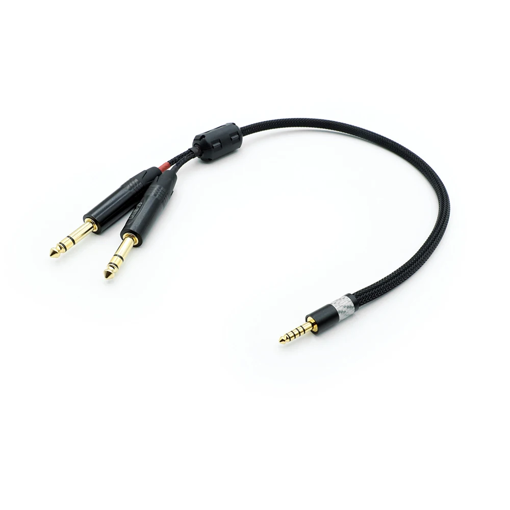 blance 4.4mm balanced 4.4 to dual 6.35 mm trs jack 6.5 for sound 6.5mm 6.35mm male