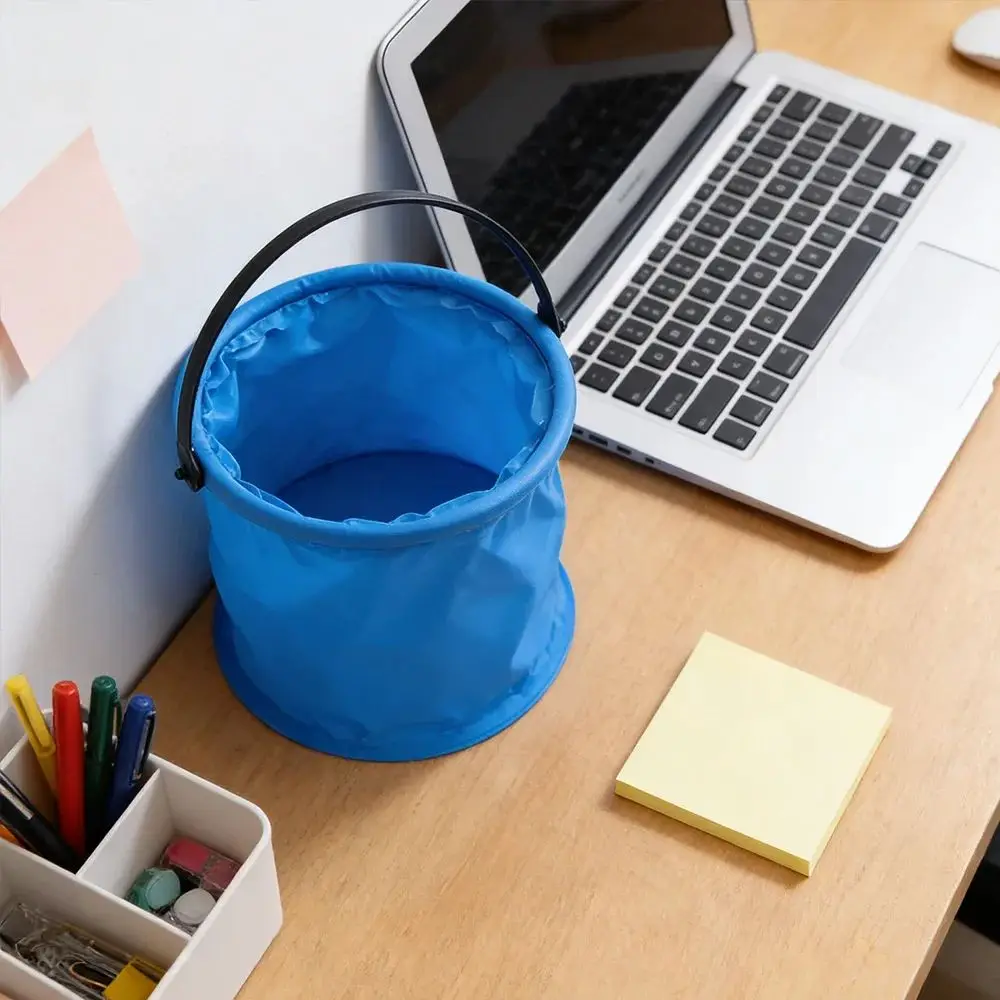 Collapsible Beach Sand Bucket Portable Folding Handheld Bucket Beach Pool Fishing Tool Art Pen Washing Toy Summer Water Fun Kids view 4