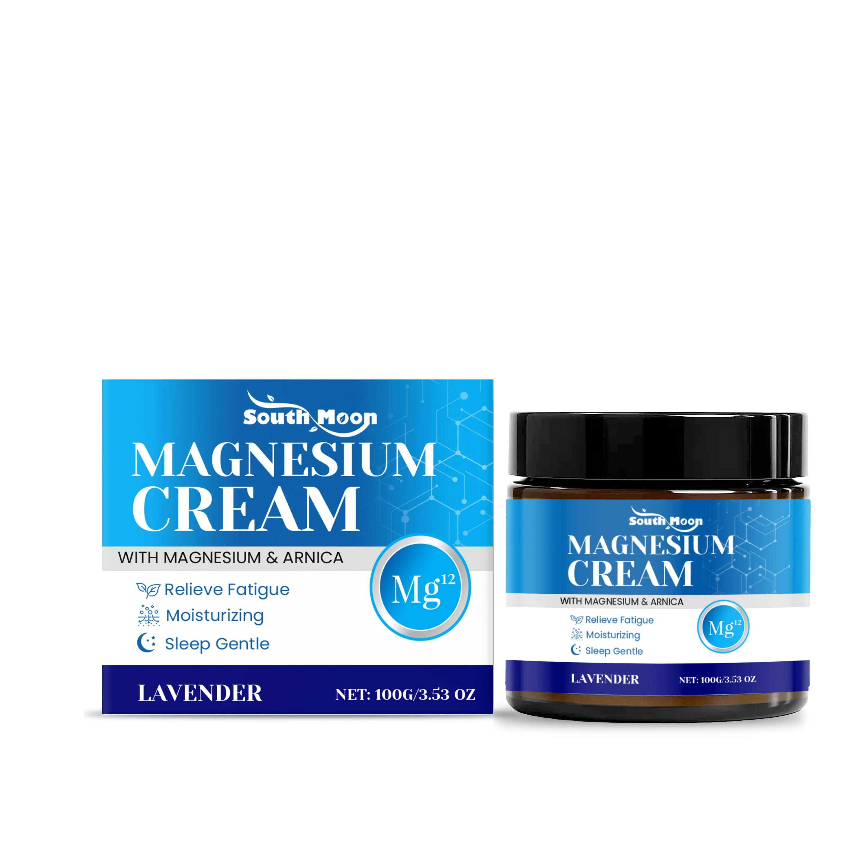 

South Moon Body care magnesium cream for Muscle Relief & Joint Care, Post Workout Recovery, Relaxing Night Use, 100g