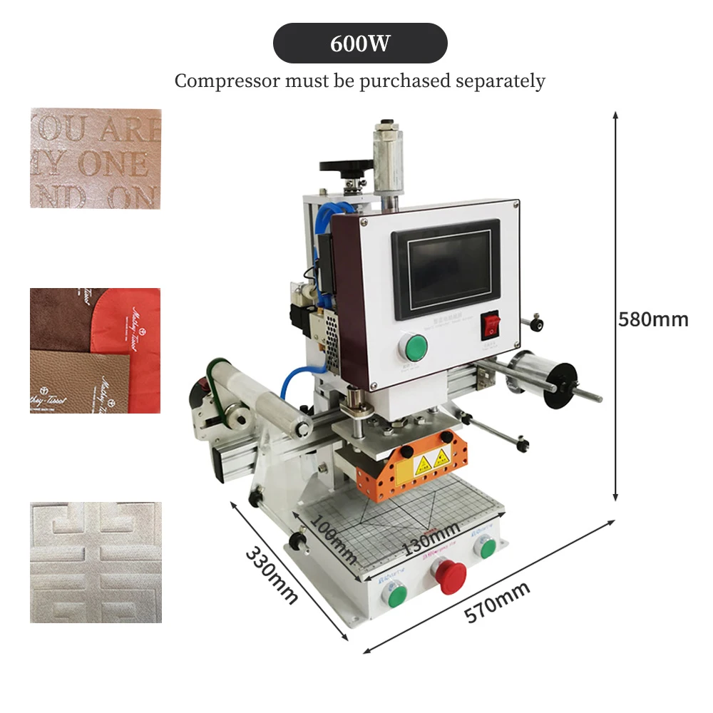 LY Auto Label Heat Transfer Machine Pneumatic Hot Stamping Adjustable Height 140MM Suitable for All Kinds of Leather And Paper - view 2
